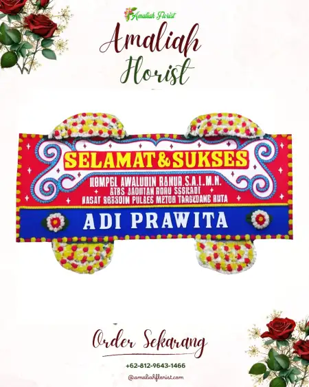 Papan Bunga Ucapan Selamat Dero